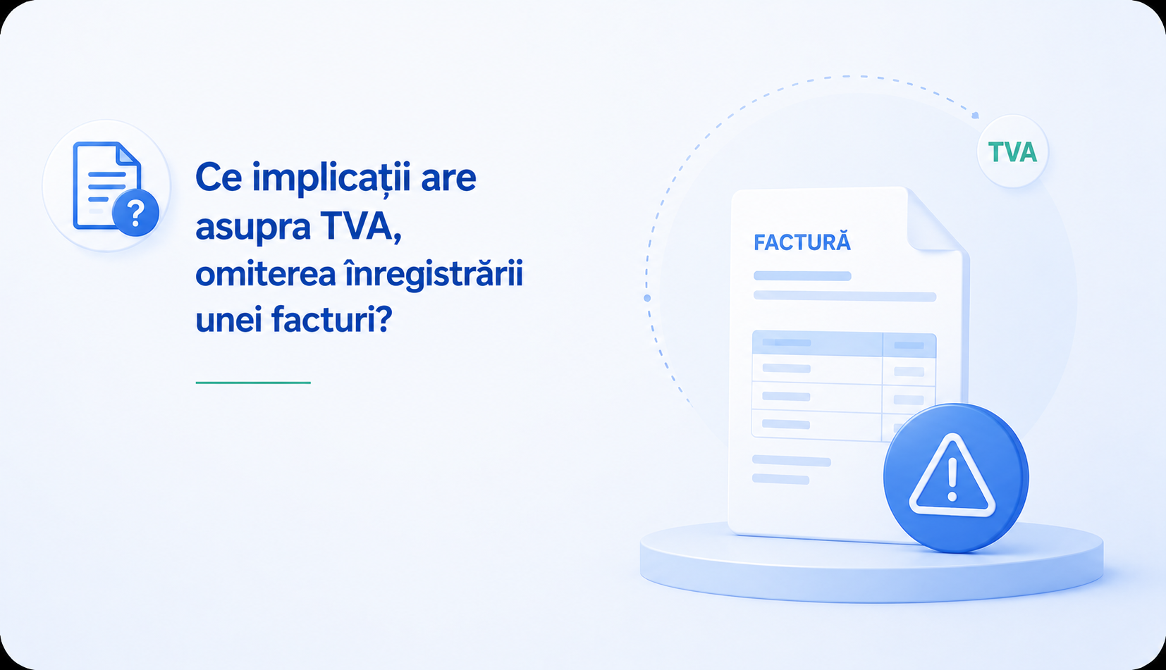 Înregistrarea facturii